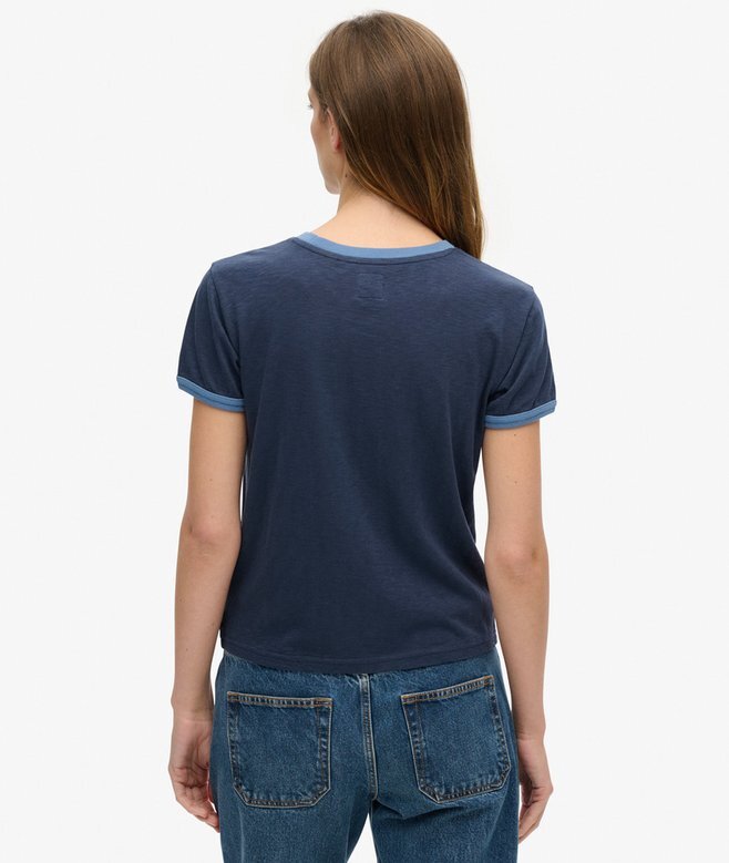 Athletic Essentials Beach Graphic Ringer T-shirt Athletic Essentials Beach Graphic Ringer T-shirt