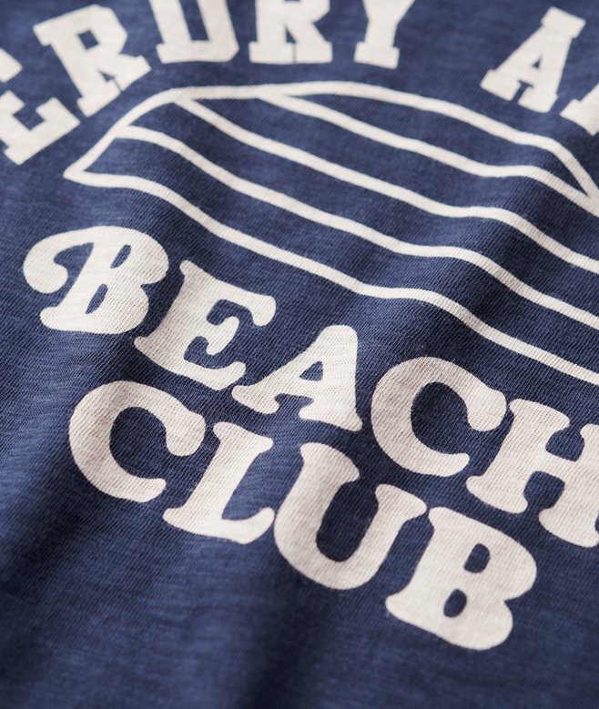 Athletic Essentials Beach Graphic Ringer T-shirt Athletic Essentials Beach Graphic Ringer T-shirt