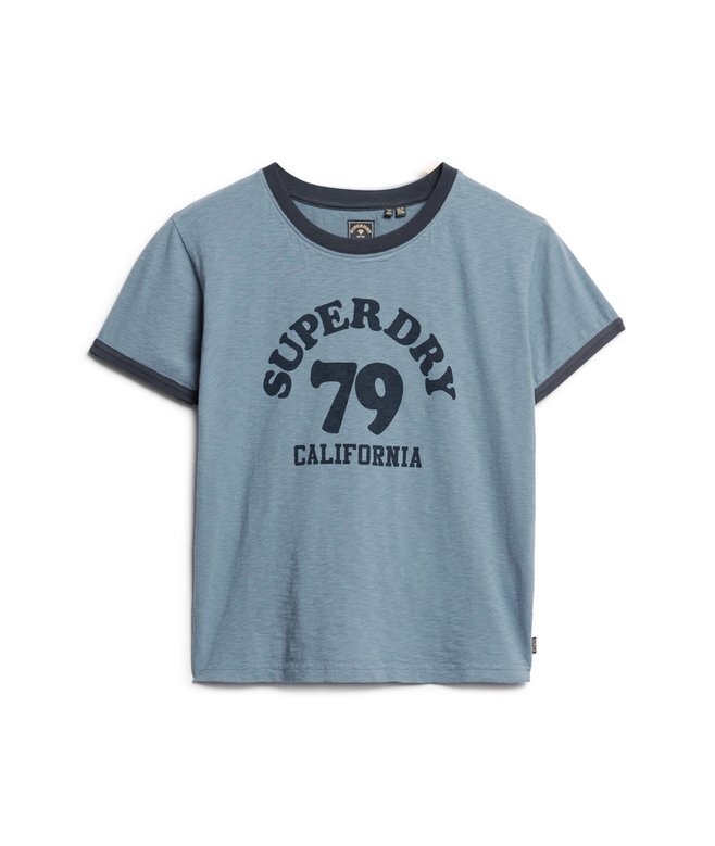 Athletic Essentials Beach Graphic Ringer T-shirt Athletic Essentials Beach Graphic Ringer T-shirt