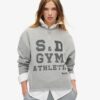 Athletic Essentials Φαρδύ κοντό φούτερ με στρογγυλό λαιμό