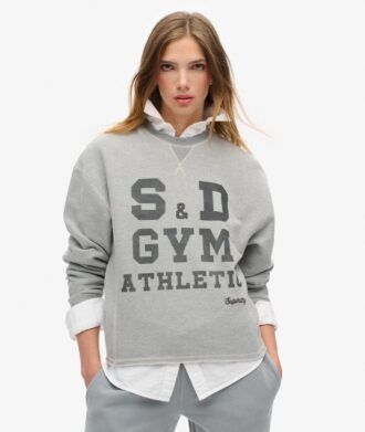 Athletic Essentials Φαρδύ κοντό φούτερ με στρογγυλό λαιμό