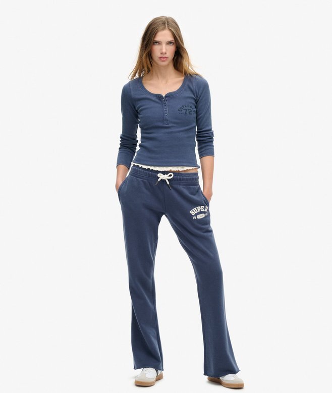 Athletic Essentials Φόρμες χαμηλής μέσης με φαρδιά πόδια Athletic Essentials Φόρμες χαμηλής μέσης με φαρδιά πόδια