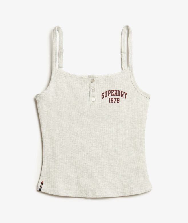 Athletic Essentials Graphic Button Cami Athletic Essentials Graphic Button Cami