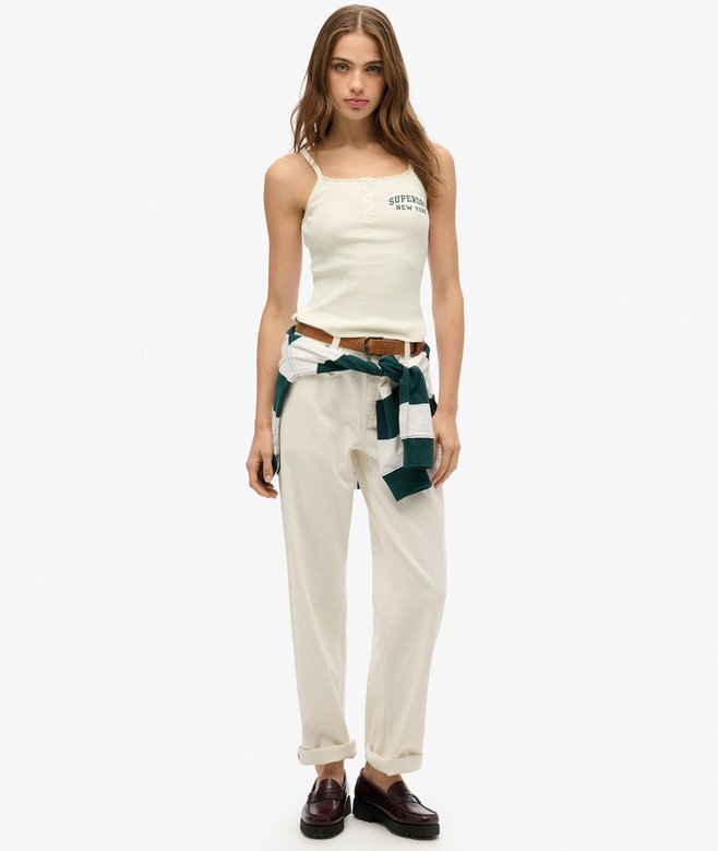 Athletic Essentials Graphic Button Cami Top Athletic Essentials Graphic Button Cami Top