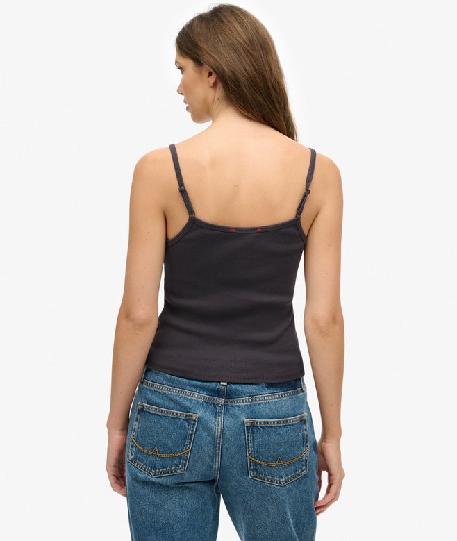 Athletic Essentials Graphic Button Cami Top Athletic Essentials Graphic Button Cami Top