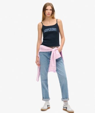 Athletic Essentials Graphic Pointelle Cami Top