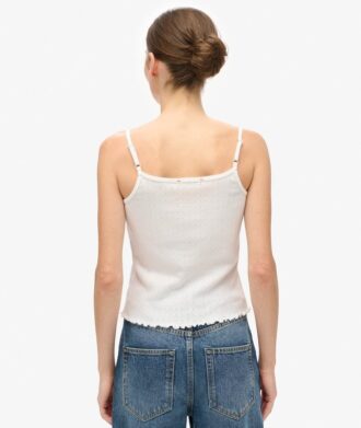 Athletic Essentials Graphic Pointelle Cami Top