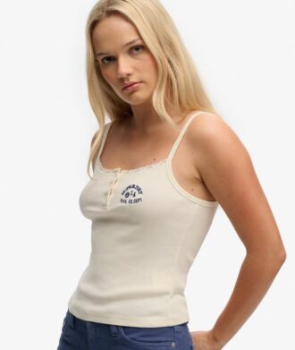 Athletic Essentials Κεντημένη μπλούζα με κουμπιά