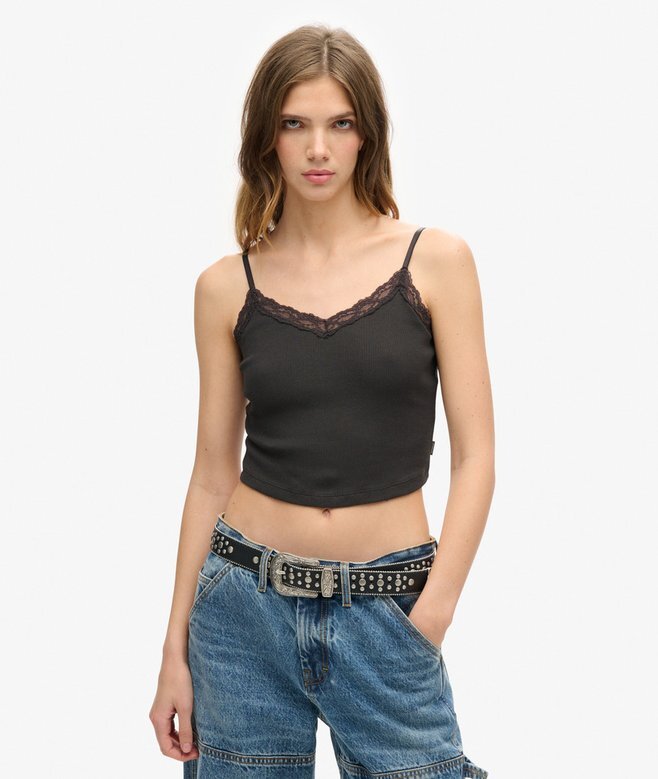 Athletic Essentials Κοντή μπλούζα με δαντέλα Athletic Essentials Κοντή μπλούζα με δαντέλα