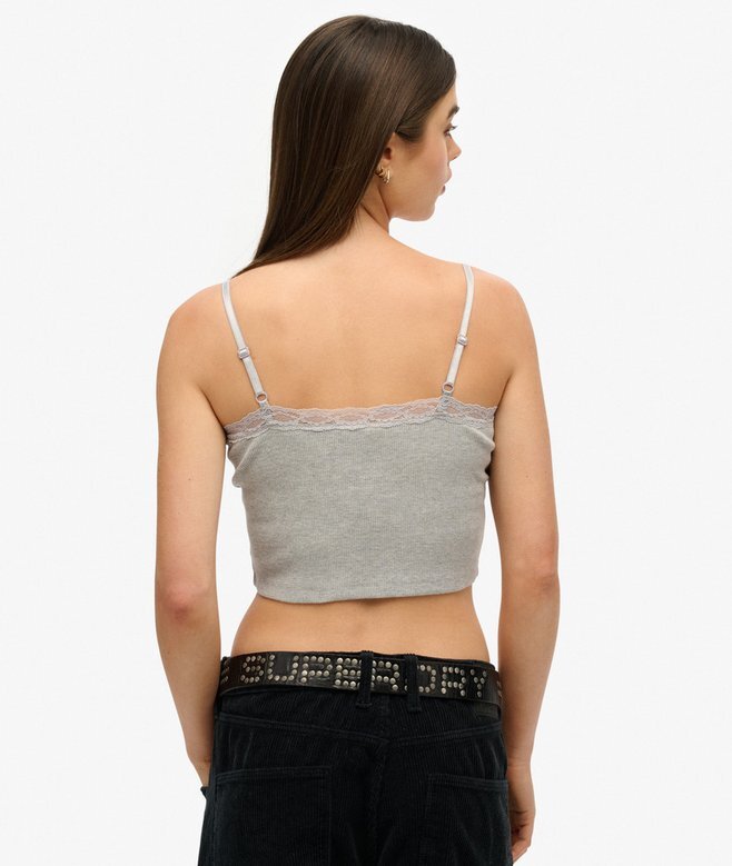 Athletic Essentials Κοντή μπλούζα με δαντέλα Athletic Essentials Κοντή μπλούζα με δαντέλα