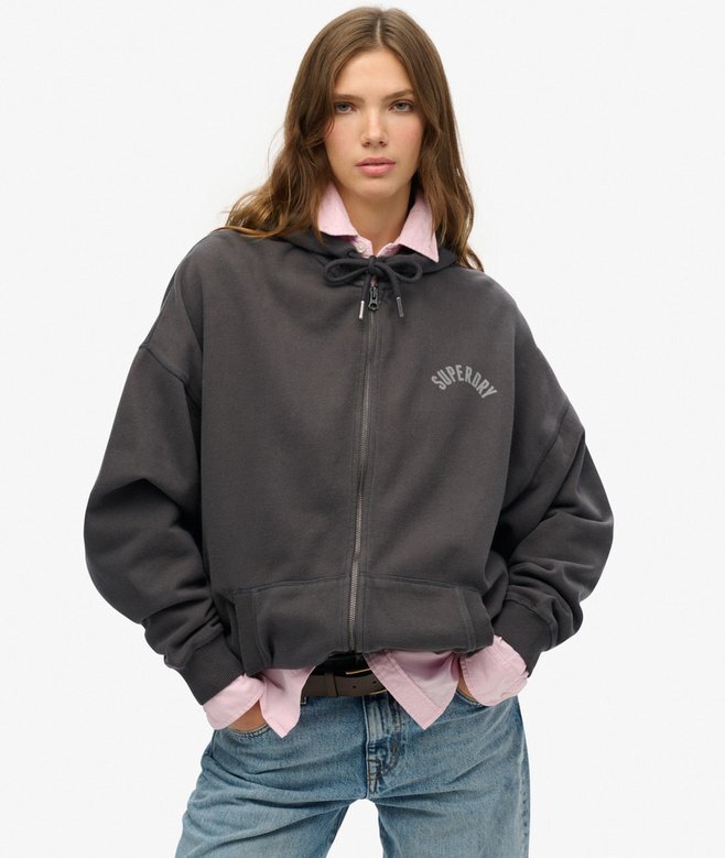 Athletic Essentials Oversized Zip Φούτερ με κουκούλα Athletic Essentials Oversized Zip Φούτερ με κουκούλα
