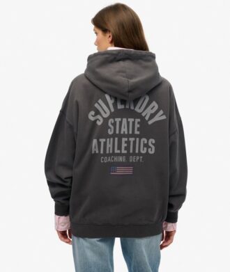 Athletic Essentials Oversized Zip Φούτερ με κουκούλα