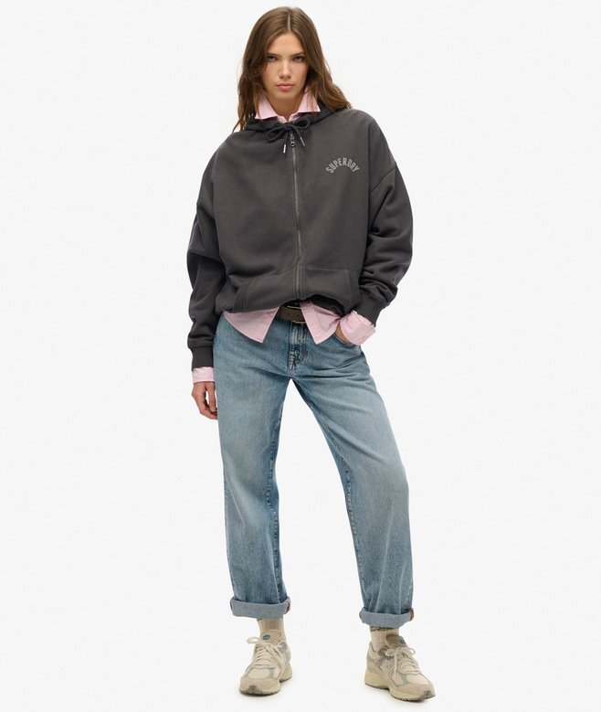 Athletic Essentials Oversized Zip Φούτερ με κουκούλα Athletic Essentials Oversized Zip Φούτερ με κουκούλα