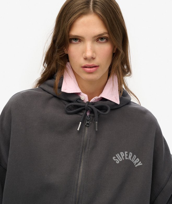 Athletic Essentials Oversized Zip Φούτερ με κουκούλα Athletic Essentials Oversized Zip Φούτερ με κουκούλα