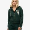 Athletic Essentials Relaxed Crop Zip-Φούτερ με κουκούλα