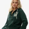 Athletic Essentials Relaxed Crop Zip-Φούτερ με κουκούλα