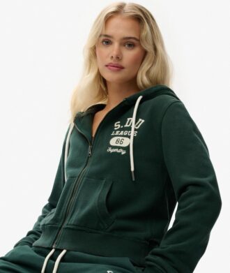 Athletic Essentials Relaxed Crop Zip-Φούτερ με κουκούλα