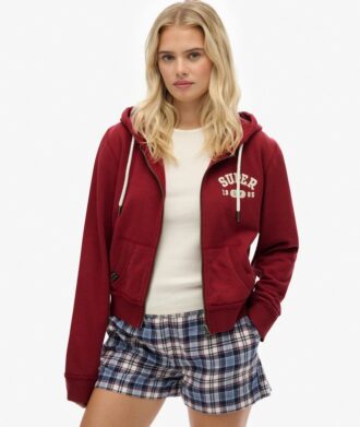 Athletic Essentials Relaxed Crop Zip-Φούτερ με κουκούλα