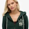 Athletic Essentials Relaxed Crop Zip-Φούτερ με κουκούλα