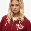 Athletic Essentials Relaxed Crop Zip-Φούτερ με κουκούλα