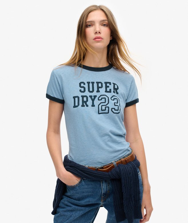 Athletic Essentials Ringer Fitted T-shirt Athletic Essentials Ringer Fitted T-shirt