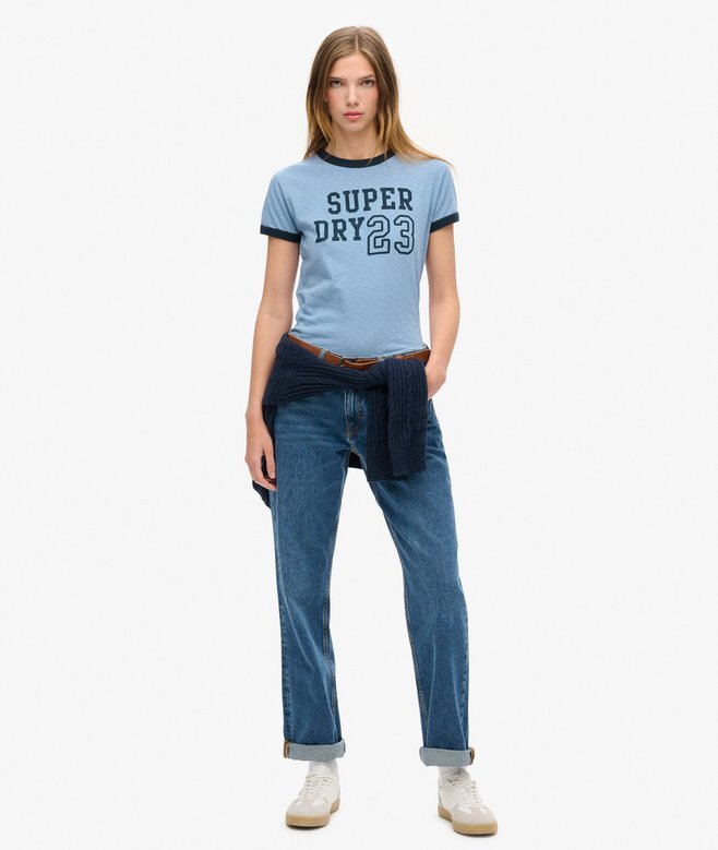 Athletic Essentials Ringer Fitted T-shirt Athletic Essentials Ringer Fitted T-shirt