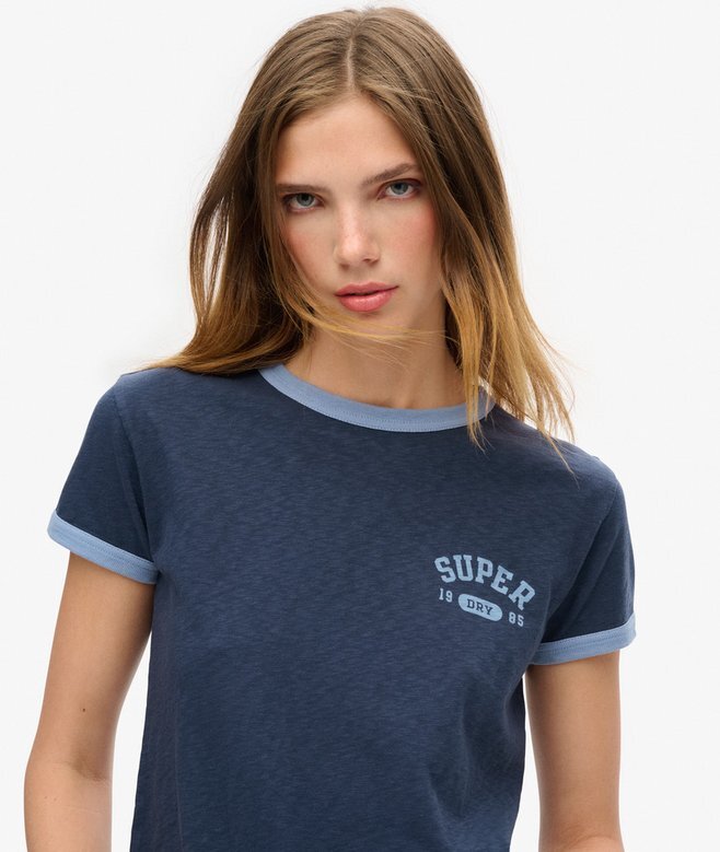 Athletic Essentials Ringer Fitted T-shirt Athletic Essentials Ringer Fitted T-shirt