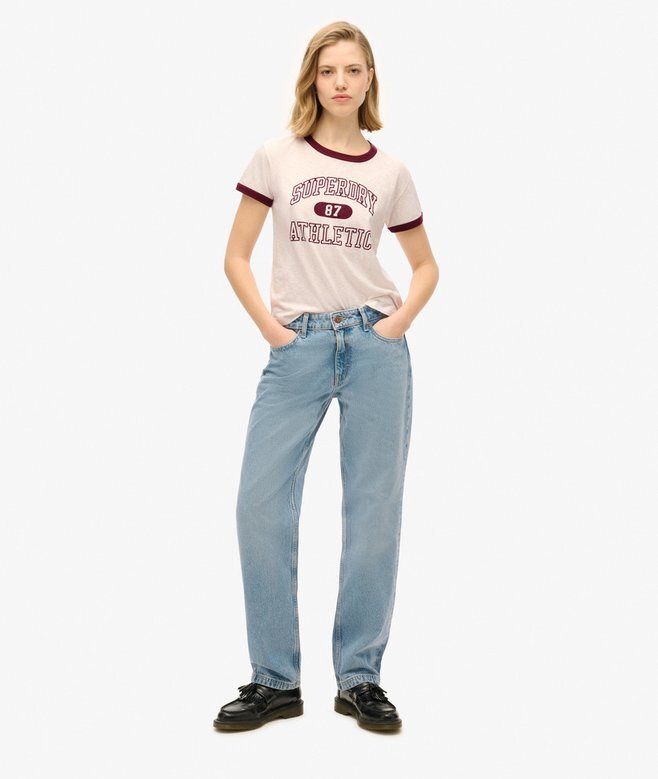 Athletic Essentials Ringer Fitted T-shirt Athletic Essentials Ringer Fitted T-shirt