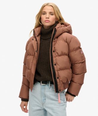 Αθλητικό μπουφάν bomber με κουκούλα Hooded