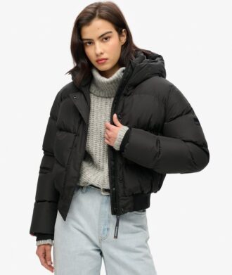 Αθλητικό μπουφάν bomber με κουκούλα Hooded