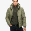 Αθλητικό Puffer μπουφάν με κουκούλα