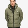 Αθλητικό Puffer μπουφάν με κουκούλα