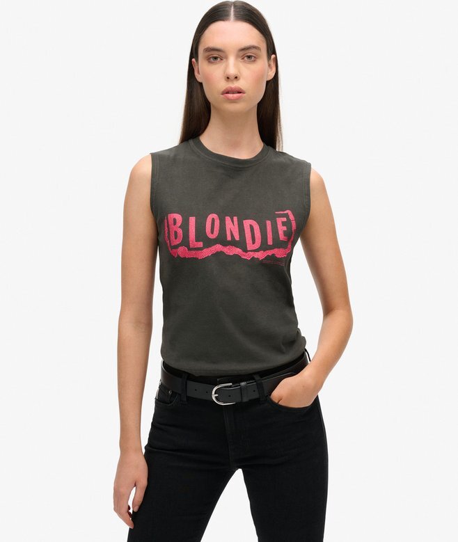Blondie X Superdry Στενή αμάνικη μπλούζα Blondie X Superdry Στενή αμάνικη μπλούζα