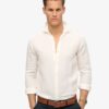 Casual Linen Long Sleeve Pουκάμισο