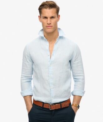 Casual Linen Long Sleeve Pουκάμισο