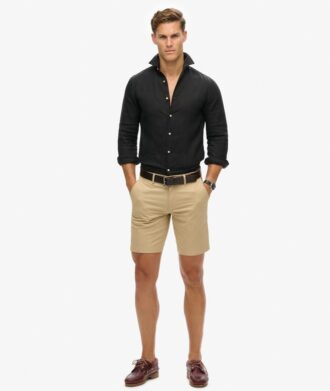 Casual Linen Long Sleeve Pουκάμισο