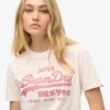 Χαλαρό T-shirt με μεταλλικό λογότυπο