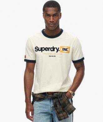 Core Logo Ringer Workwear Graphic T-shirt