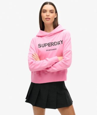 Core Sport Crop Box Φούτερ με κουκούλα