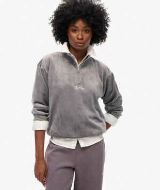 Country Club Velour Half-Zip