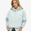 Essential Logo Oversized Raglan Zip Φούτερ με κουκούλα