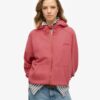 Essential Logo Oversized Raglan Zip Φούτερ με κουκούλα