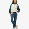 Essential Logo Oversized Raglan Zip Φούτερ με κουκούλα