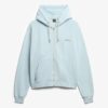 Essential Logo Oversized Raglan Zip Φούτερ με κουκούλα