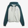 Essential Logo Oversized Raglan Zip Φούτερ με κουκούλα