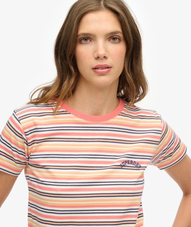 Essential Logo Striped Fitted T-shirt Essential Logo Striped Fitted T-shirt