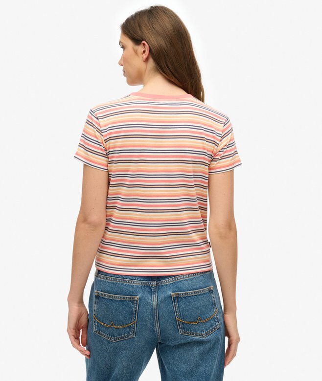 Essential Logo Striped Fitted T-shirt Essential Logo Striped Fitted T-shirt