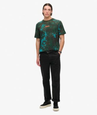 Φαρδύ T-shirt με γραφικό καμουφλάζ