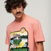 Φαρδύ T-shirt με γραφικό Neon Travel