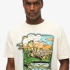 Φαρδύ T-shirt με γραφικό Neon Travel